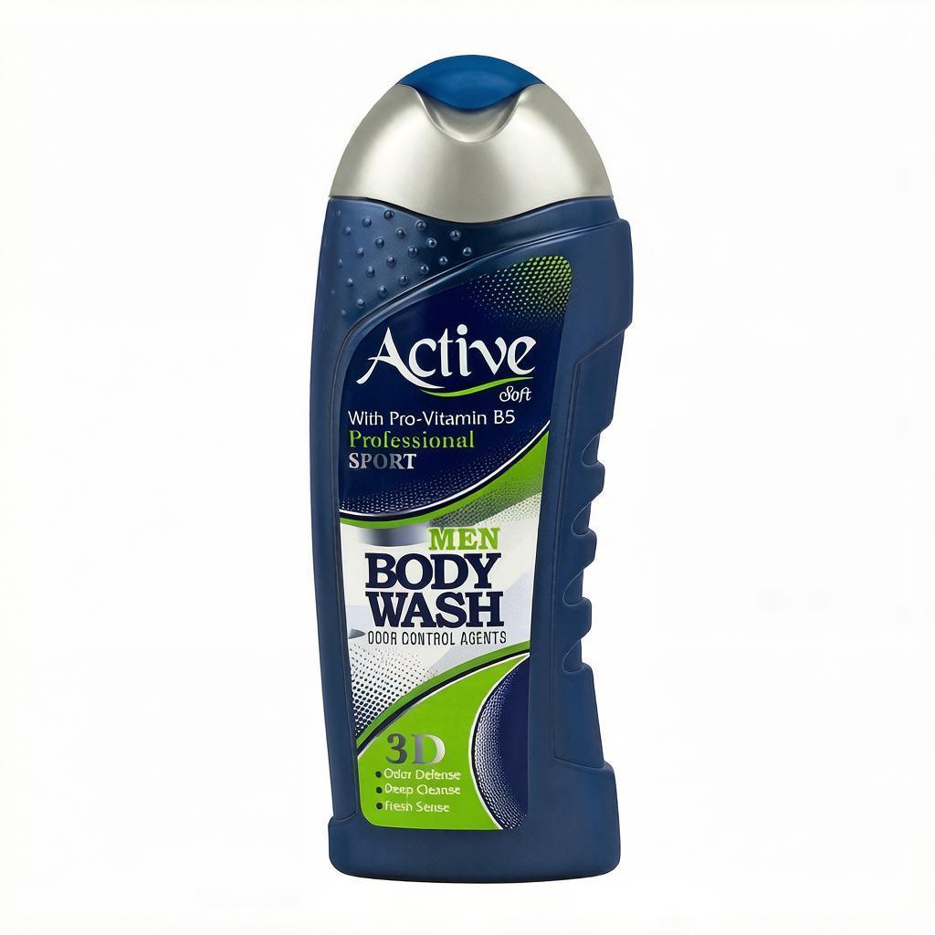 Гель для душа мужской Active Natural 3D с витамином B5 450 мл., флакон