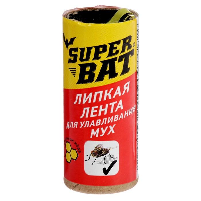 Лента липкая для улавливания мух Super Bat, 9 гр., бумажная упаковка