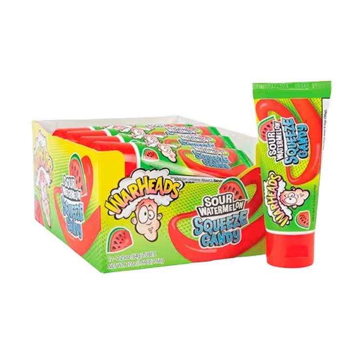 Конфета жидкая Warheads Sour watermelon squeeze 64 гр., туба