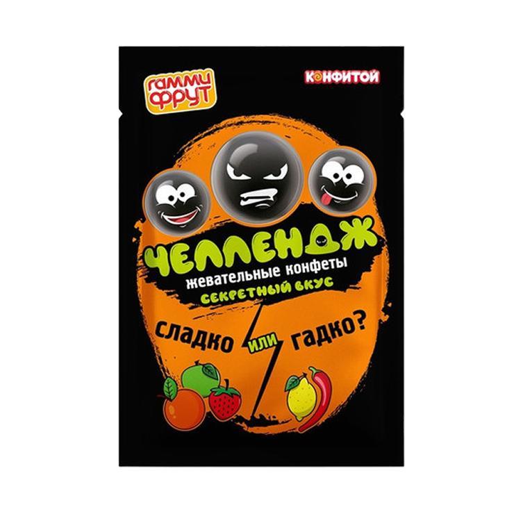 Конфета жевательная Конфитой гамми фрут челлендж 15 гр., саше
