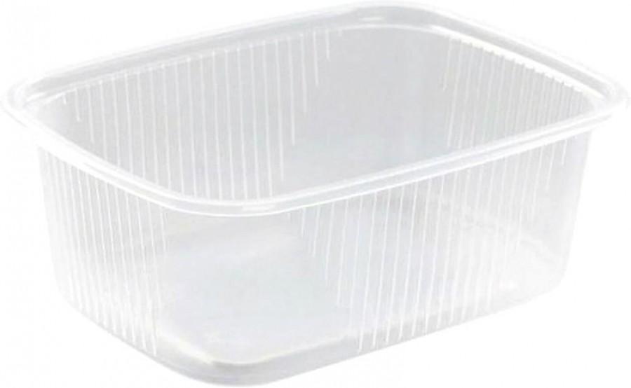 Контейнер Алькор серия 108 без крышки ПП прозрачный 200 мл. 1 секция 108х82х39 мм.