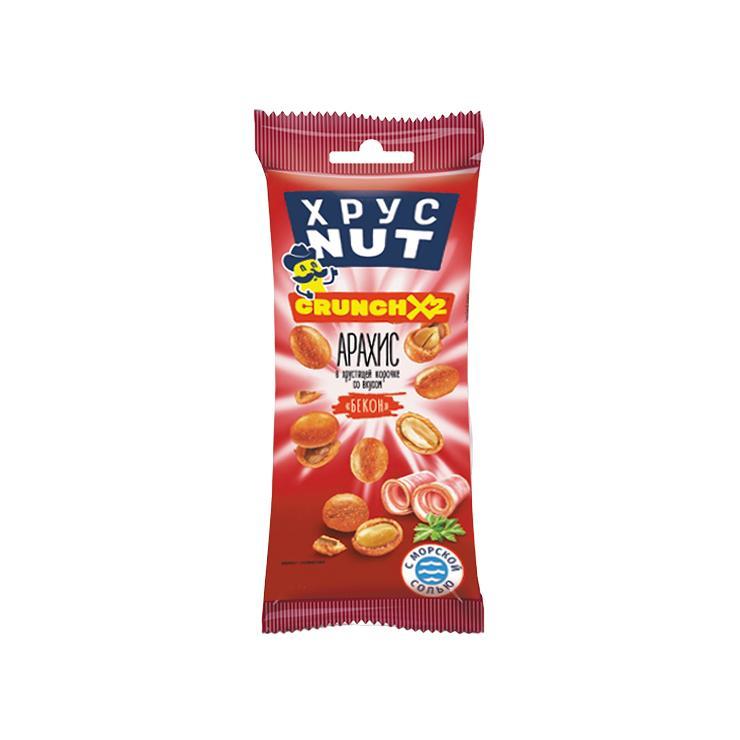 Арахис ХрустNUT бекон в хрустящей корочке 50 гр., флоу-пак