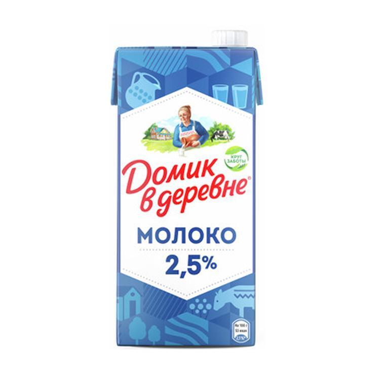 Молоко Домик в Деревне ультрапастеризованное 2,5% 950 гр., тетра-пак