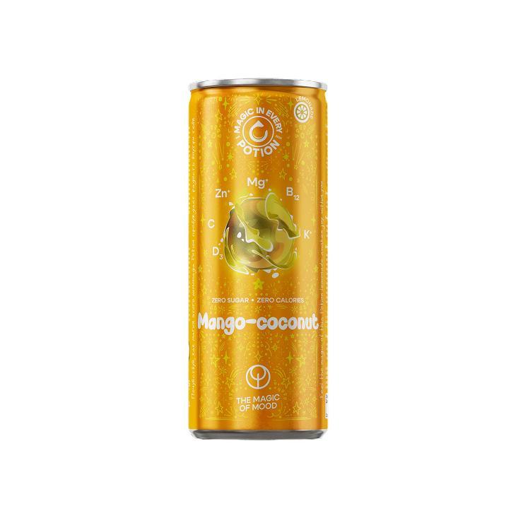 Напиток газированный Potion Super Lemonade манго кокос 330 мл., ж/б