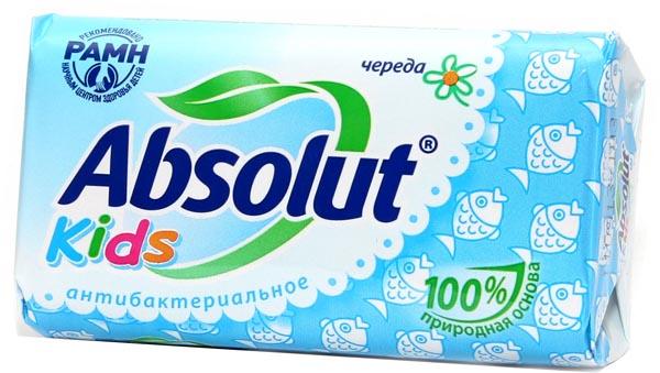 Детское крем-мыло с экстрактом череды Absolut Kids 90 гр., ПЭТ