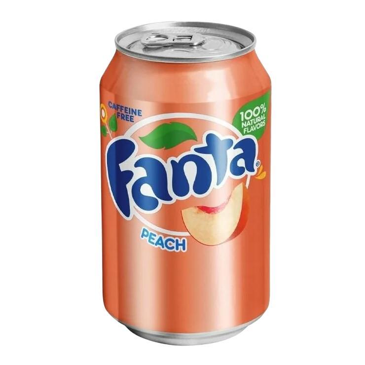 Напиток газированный Fanta персик США 355 мл., ж/б