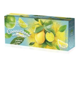 Чай пакетированный зеленый 20 пак. Императорский Солнечное мохито, 30 гр., картонная коробка