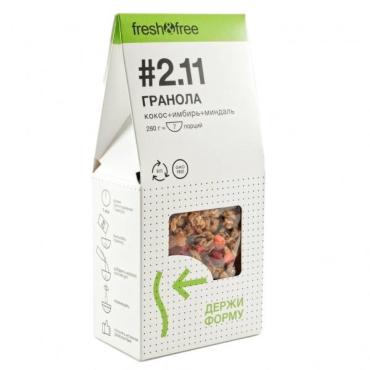 Гранола Fresh&Free 2.11 Держи форму, 280 гр., картонная коробка