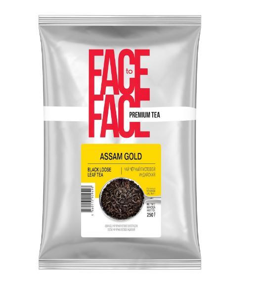 Чай Face to Face Assam Gold черный листовой 250 гр., флоу-пак