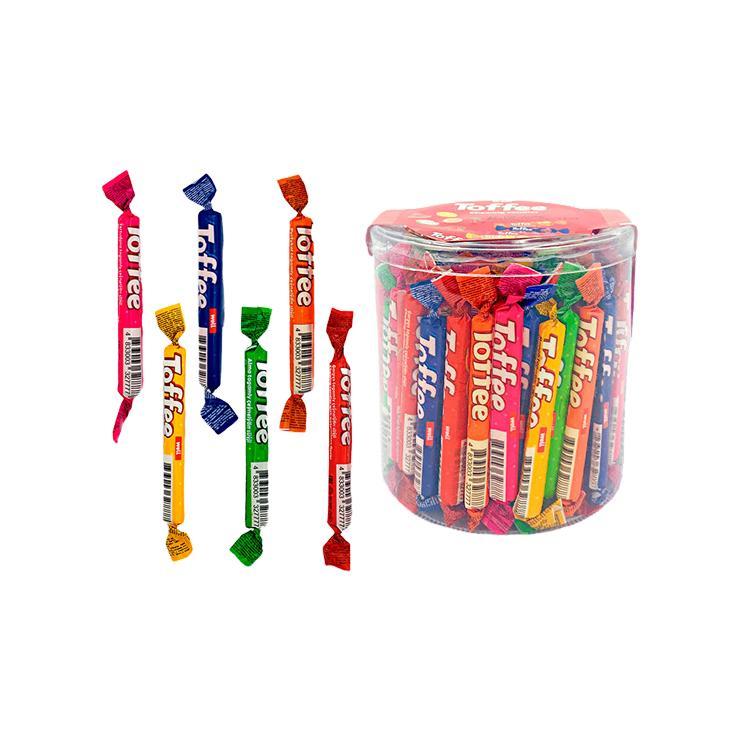Конфеты жевательные Toffee Well Stick ассорти 6,7 гр., обертка