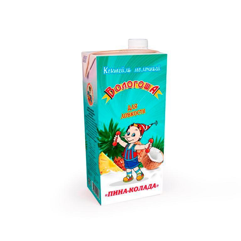 Коктейль молочный ВМК Пина-Колада ультрапастеризованный 2,5% 1,05 кг., тетра-пак