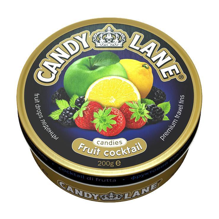 Леденцы Candy Lane Fruit cocktail 200 гр., ж/б