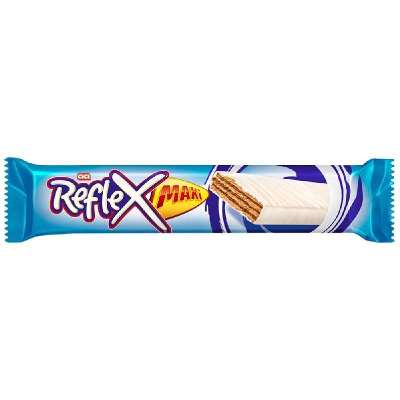 Вафли Reflex Maxi Wafer White Hazelnut в белом шоколаде с ореховой начинкой 60 гр., флоу-пак