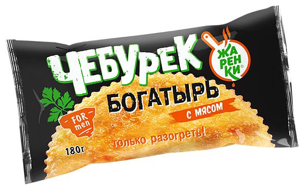 Чебурек Жарёнки Богатырь с мясом, 180 гр, флоу-пак