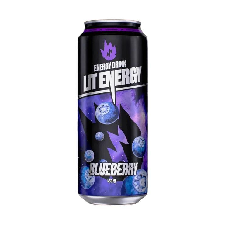 Напиток энергетический LiT Energy Blueberry 450 мл., ж/б