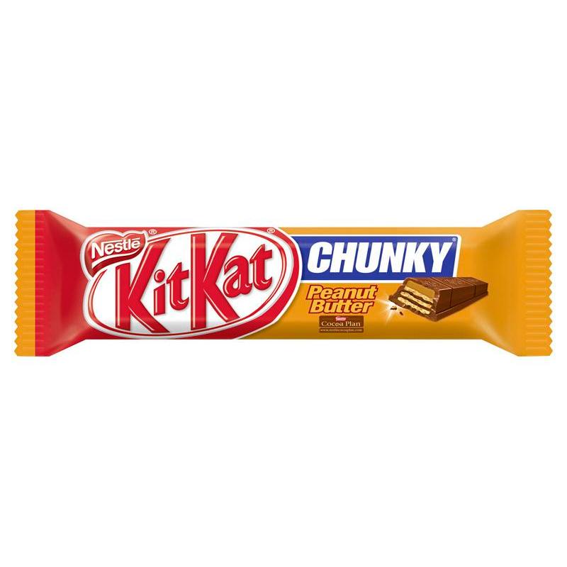 Шоколадный батончик KitKat Chunky ореховый, 42 гр., флоу-пак