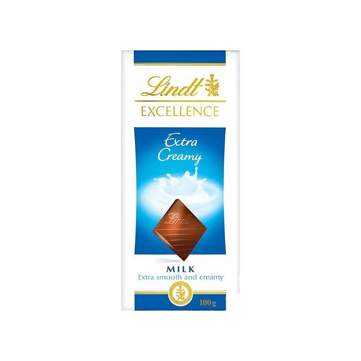 Шоколад Lindt Excellence Extra Creamy молочный 100 гр., картон
