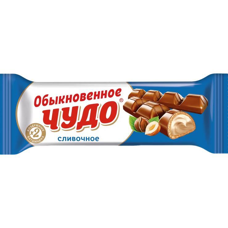 Батончик Славянка Обыкновенное чудо сливочное 55 гр., флоу-пак