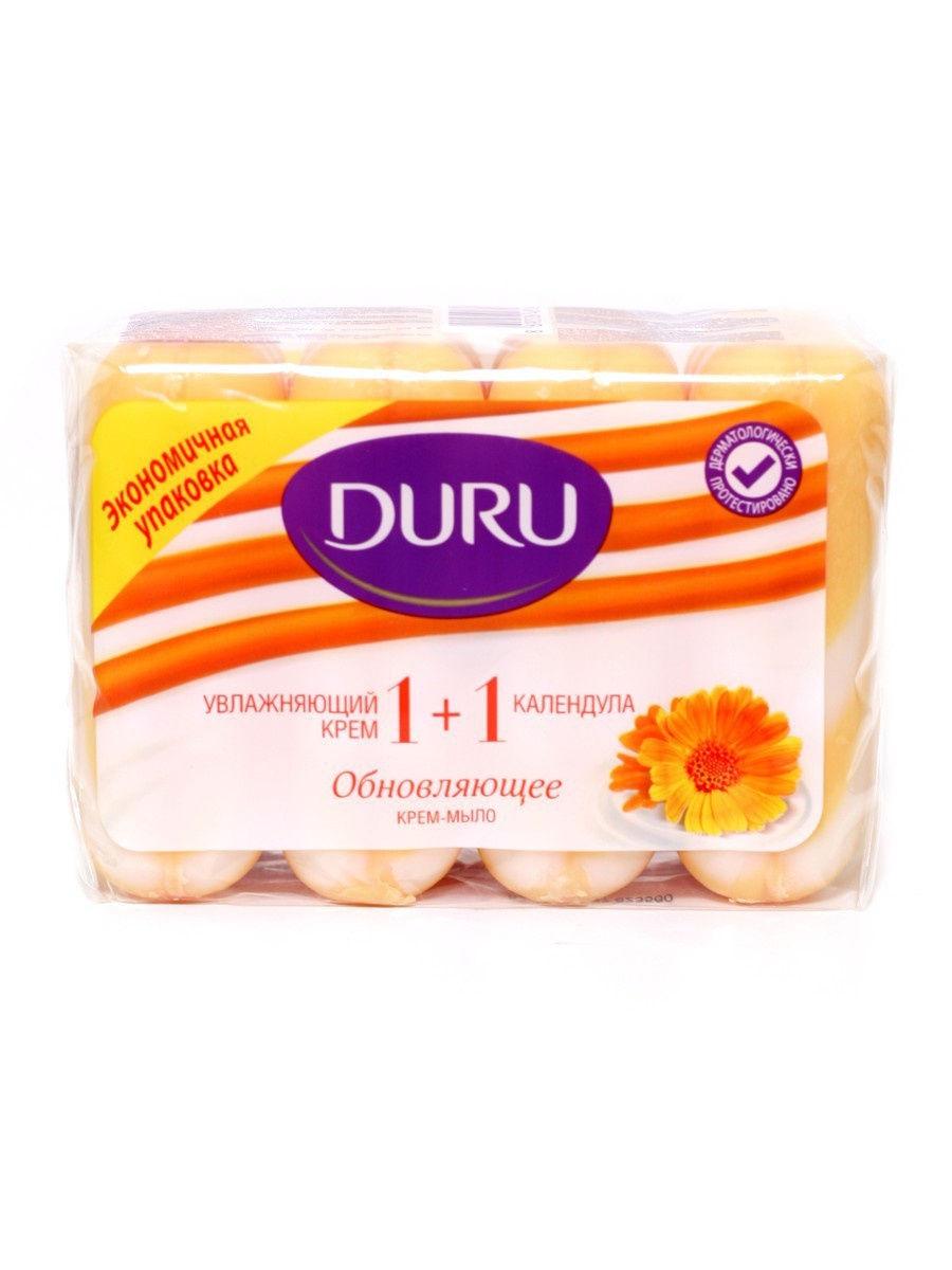 Мыло DURU Календула 4 шт., 80 гр., флоу-пак