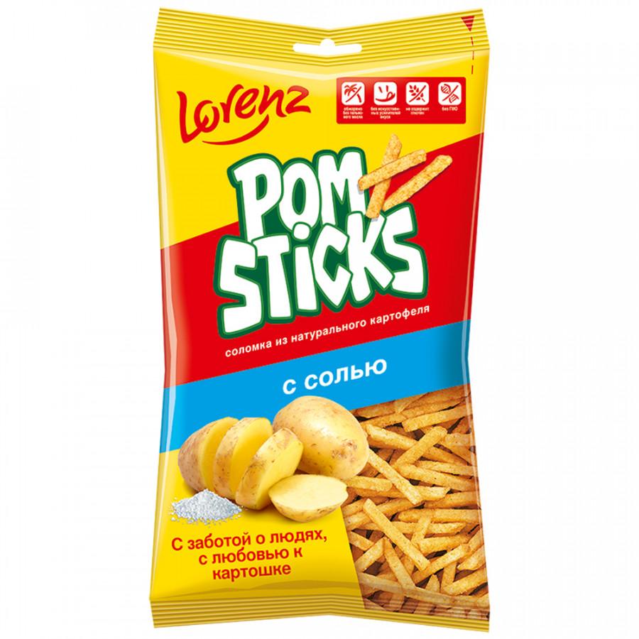 Чипсы Pomsticks картофельные соломкой с солью 100 гр., флоу-пак