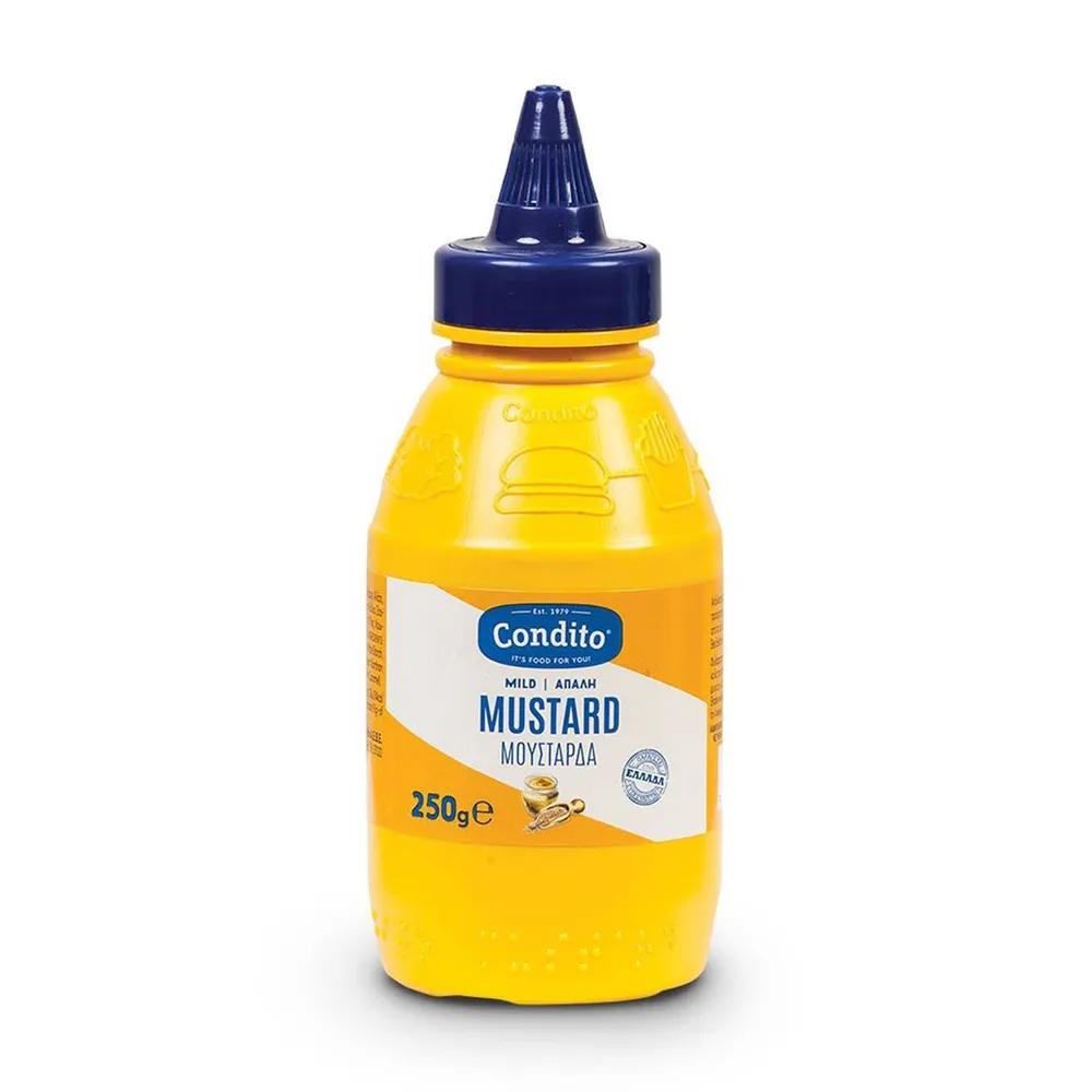Горчица Condito классическая мягкая 250 гр., ПЭТ