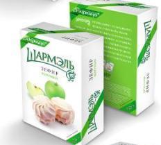 Зефир Шармэль Яблочный, Ударница, 225 гр., картон