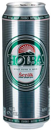 Пиво Holba Serak 4.7% светлое, 500 мл., ж/б