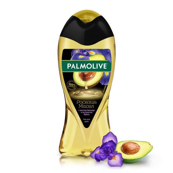 Гель для душа Palmolive Роскошь масел авокадо и ирис 250 мл., ПЭТ