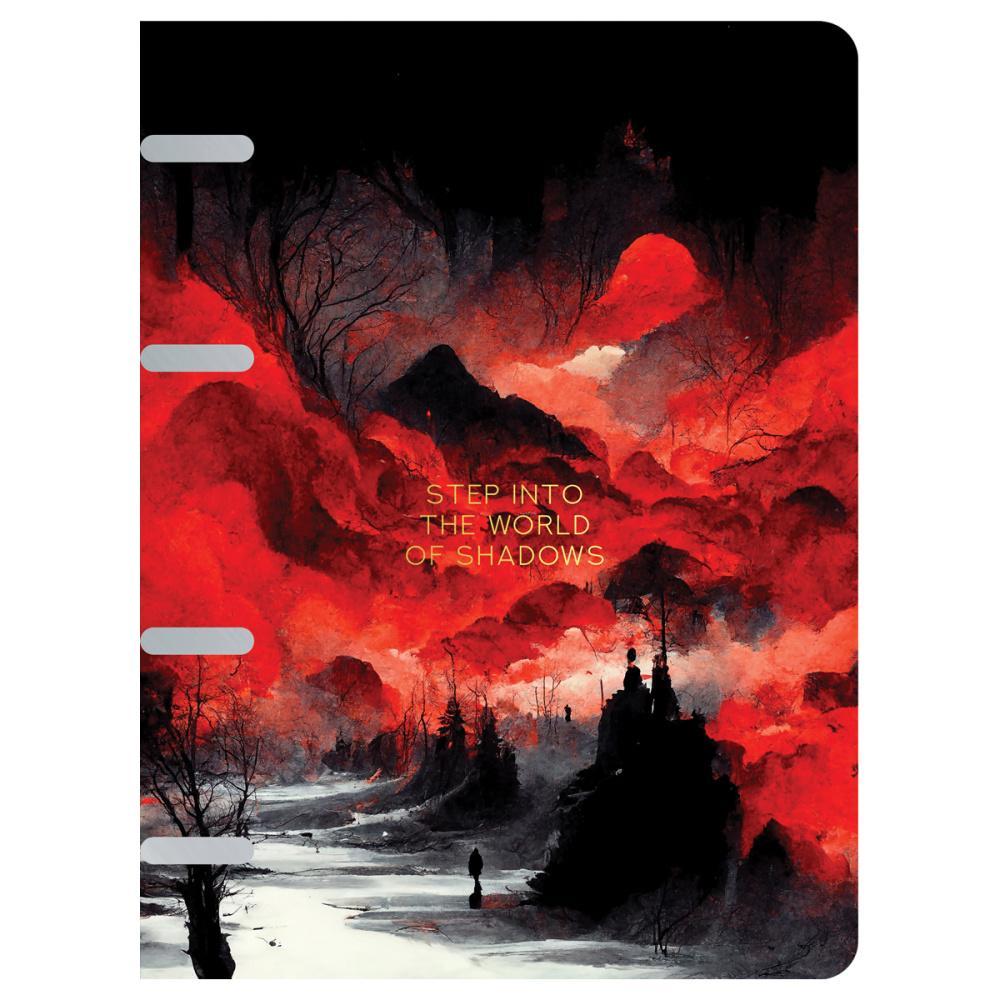 Тетрадь на кольцах Greenwich Line мир теней А5 80 листов тонированный блок кожзам, пакет