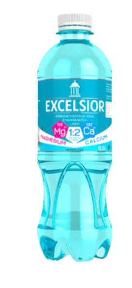 Вода EXCELSIOR минеральная лечебно-столовая природной газации 500 мл., ПЭТ