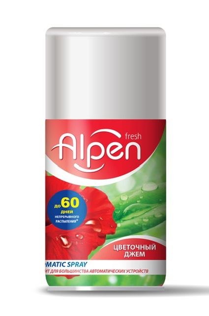 Освежитель воздуха Alpen, Fresh цветочный джем сменный баллон, 250 мл., баллон