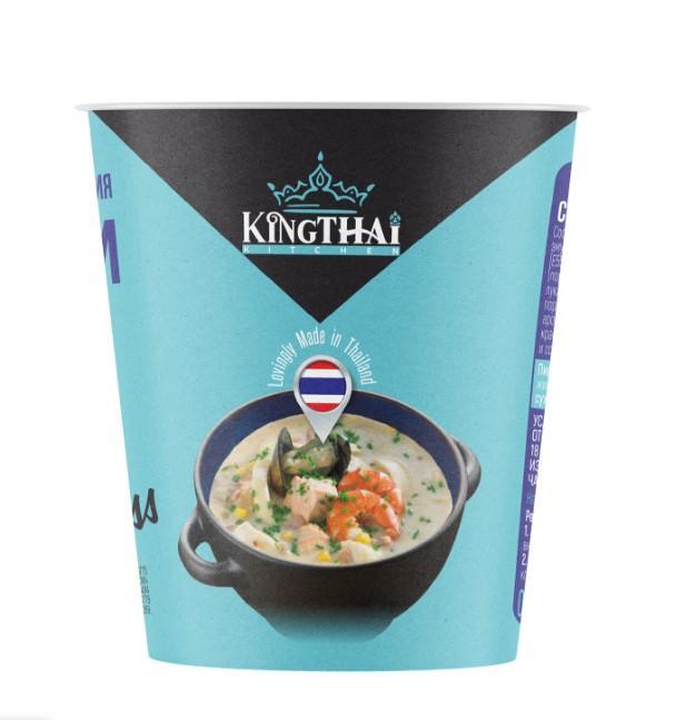 Крем-суп King Thai Морепродукты 30 гр., картон