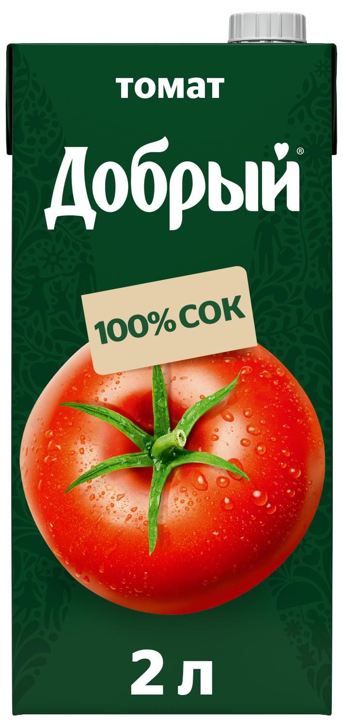 Сок Добрый томат 2 л., тетра-пак