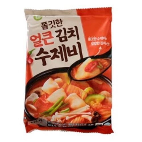 Рисовые палочки IGAJAYEONMYEON Spicy Kimchi Sujebi 187 гр., флоу-пак