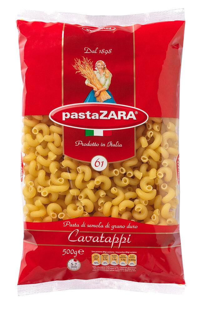 Макаронные изделия Pasta Zara №061 рожок витой, 500 гр., флоу-пак