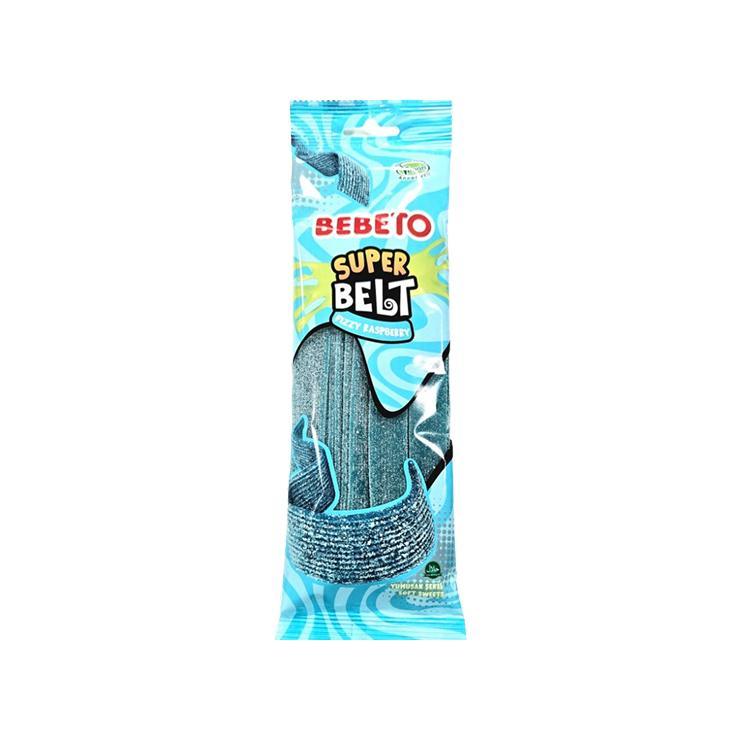 Мармелад жевательный Bebeto super belt fizzy raspberry 180 гр., флоу-пак