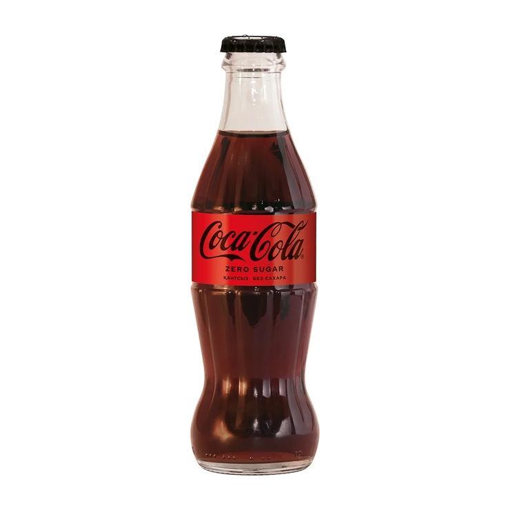 Напиток газированный Coca-Cola Zero Россия 250 мл., стекло
