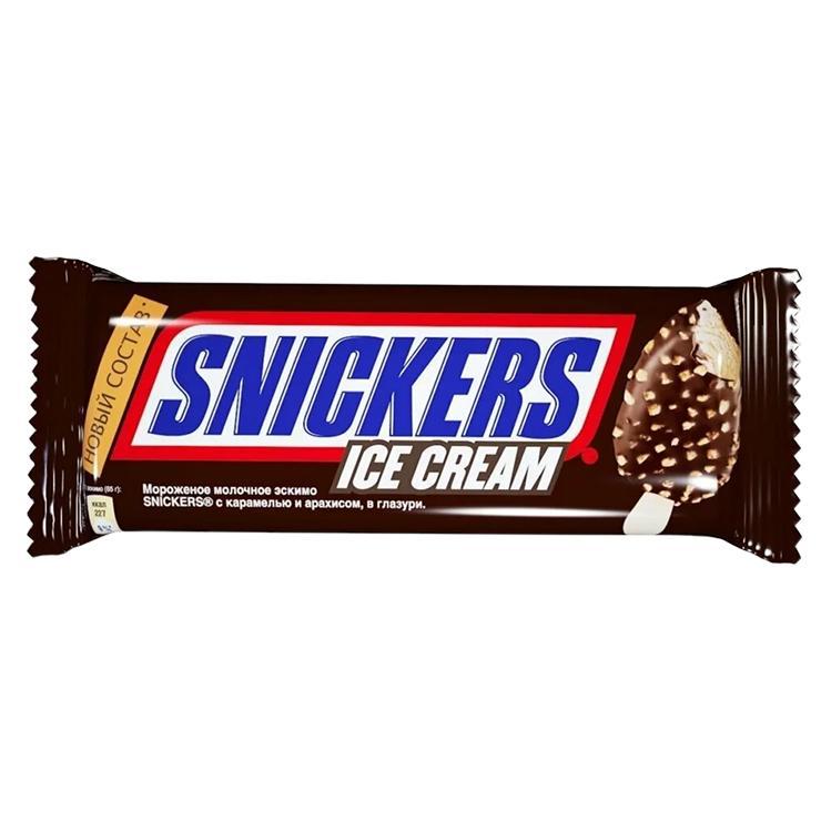 Мороженое Snickers эскимо 65 гр., флоу-пак