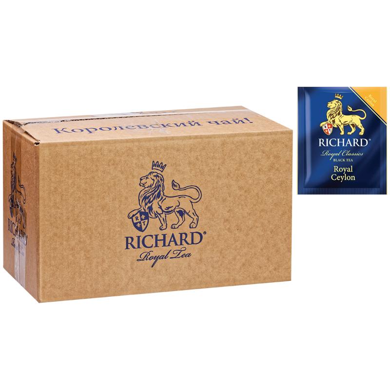 Чай Richard Royal Ceylon черный 200 сашет, 400 гр., картон
