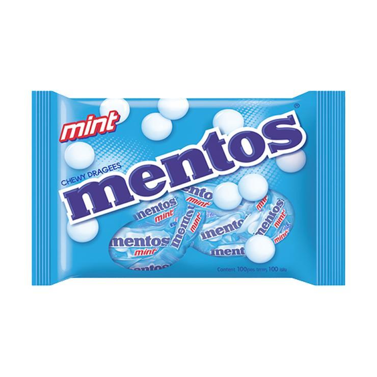 Жевательная резинка Mentos мята 270 гр., флоу-пак