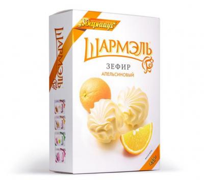 Зефир Шармэль апельсиновый, 255 гр., картон, 12 шт.