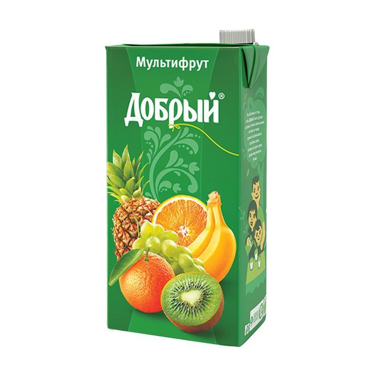 Нектар Добрый мультифрукт 2 л., тетра-пак