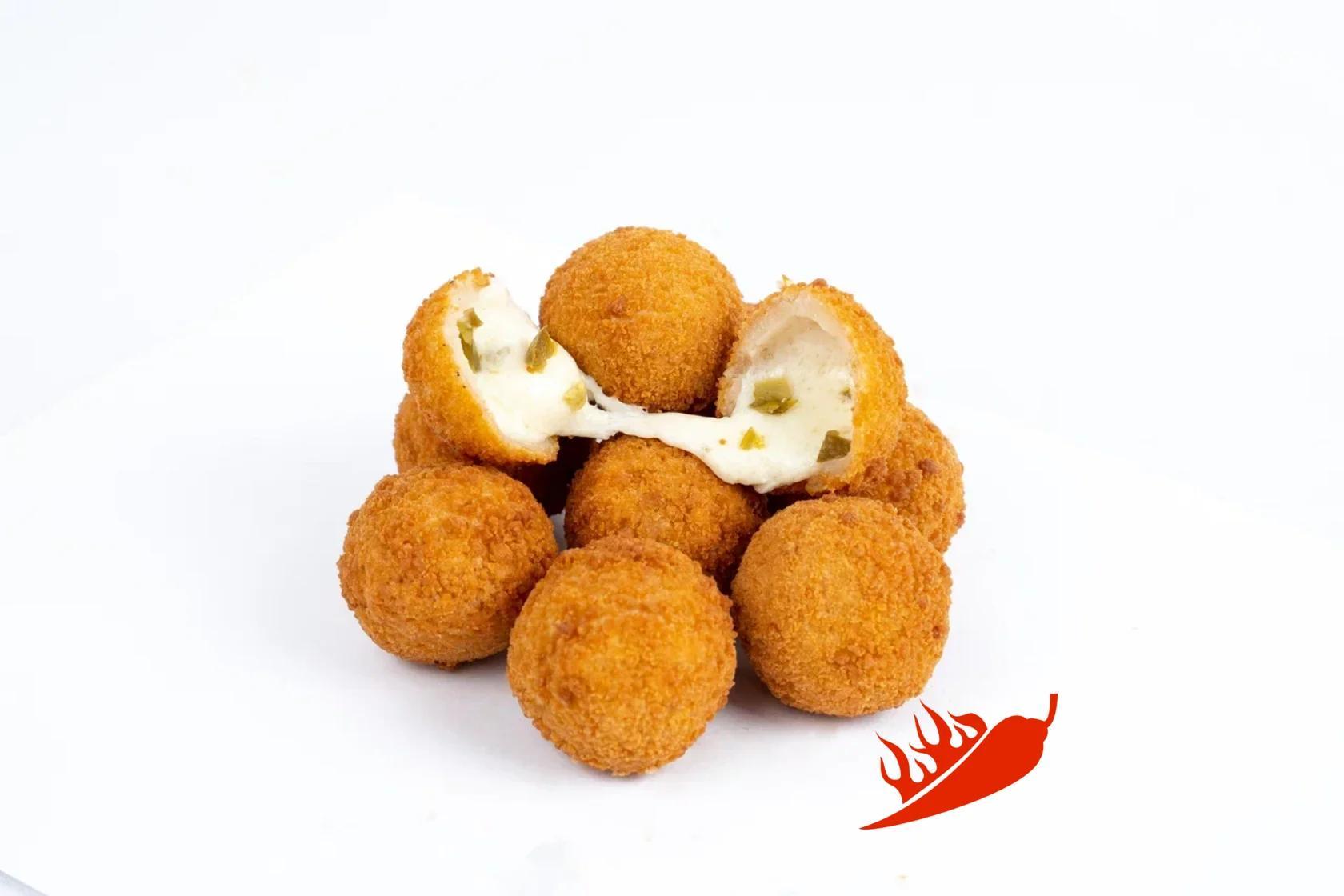 Шарики Юнибургер с сыром Моцарелла и перцем халапеньо Острые 1 кг., флоу-пак