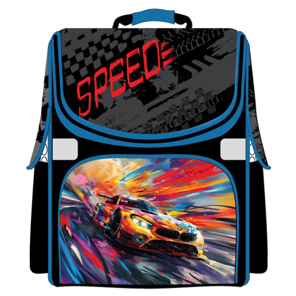 Ранец ArtSpace Junior Speed 37х28х21 см 1 отделение 3 кармана анатомическая спинка, пакет