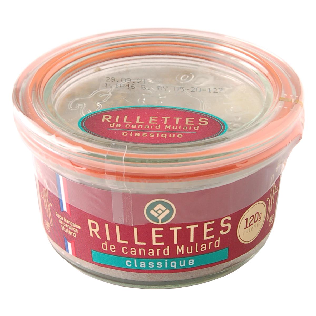 Паштет из мяса уток Галерея вкуса rillettes de canard classique рийет классический, 120 гр., стекло