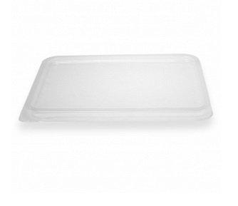Крышка прямоугольная, 108х82х4 мм, полупрозрачная, 1000 шт