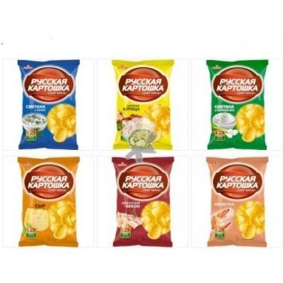 Чипсы Русская картошка ассорти 20 гр., флоу-пак