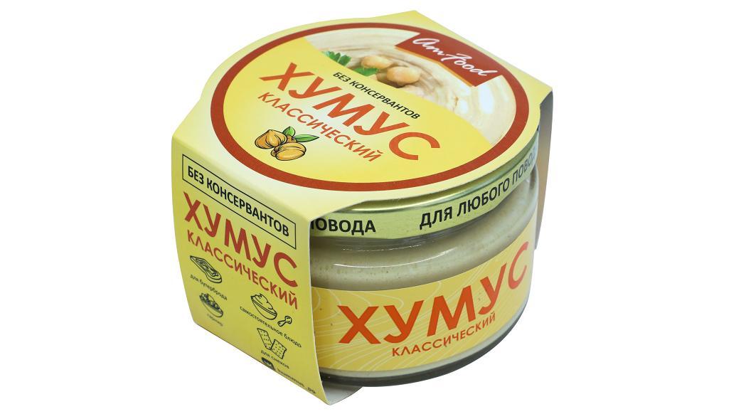 Закуска Amfood хумус классический Без консервантов 200 гр., стекло