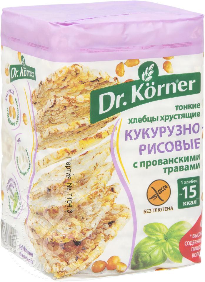Хлебцы Dr. Korner Кукурузно-рисовые с прованскими травами 100 гр., обертка