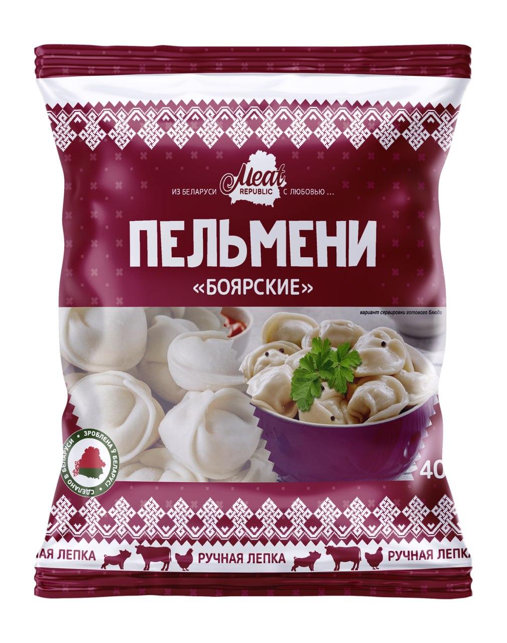 Пельмени Meat Republic Боярские говядина-свинина-курица 400 гр., флоу-пак